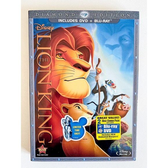 The Lion King Diamond Edition Blu-ray With Slipcover - Picture 1 of 8